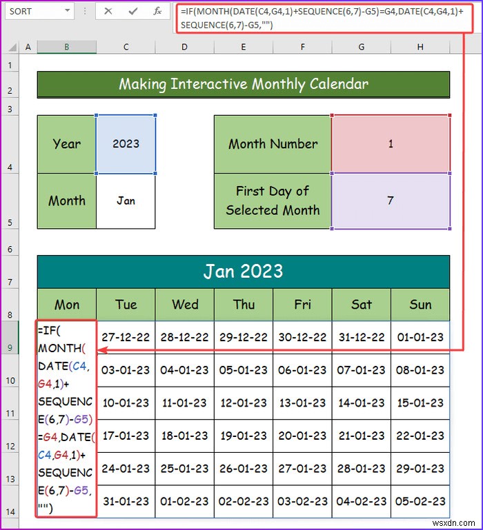 วิธีการสร้างปฏิทินเชิงโต้ตอบใน Excel (2 วิธีง่ายๆ)