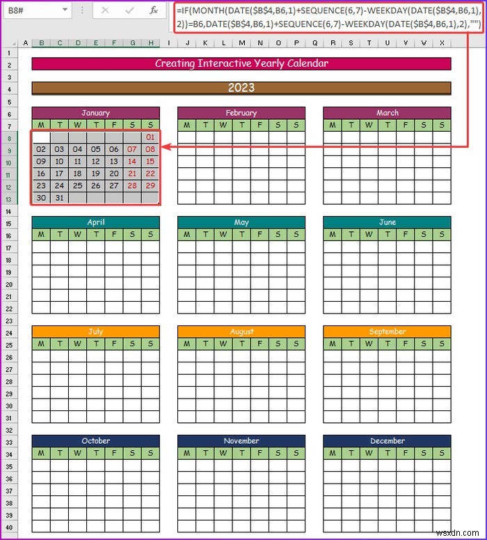 วิธีการสร้างปฏิทินเชิงโต้ตอบใน Excel (2 วิธีง่ายๆ)