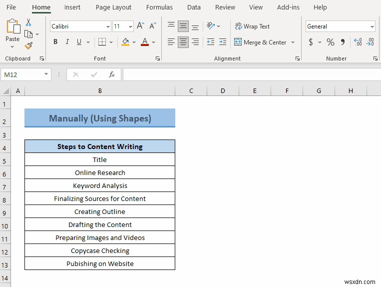 วิธีสร้างแผนที่ความคิดจากข้อมูลใน Excel (2 วิธีทั่วไป)