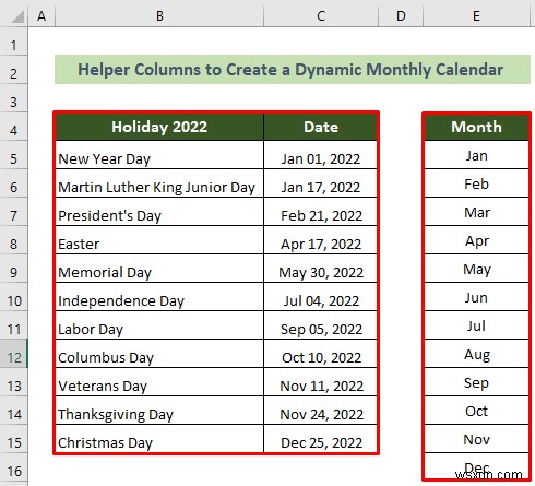 วิธีสร้างปฏิทินรายเดือนใน Excel (3 วิธีที่มีประสิทธิภาพ)