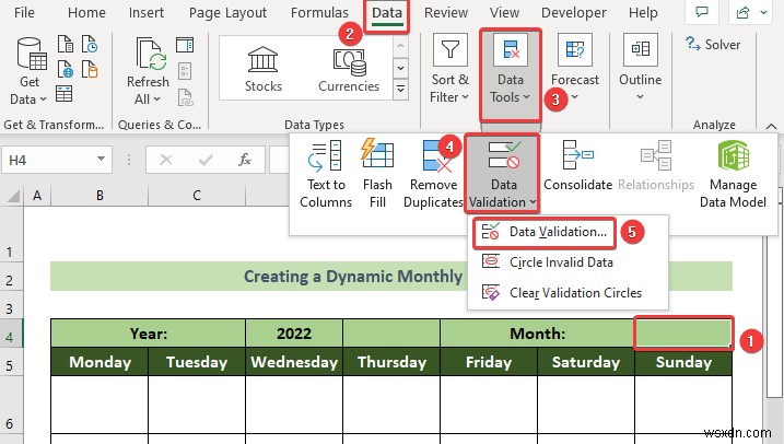 วิธีสร้างปฏิทินรายเดือนใน Excel (3 วิธีที่มีประสิทธิภาพ)