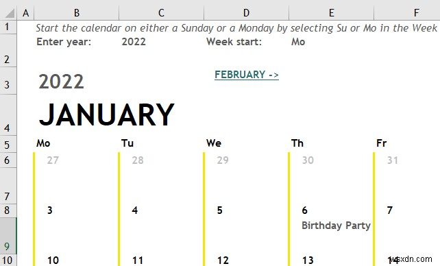 วิธีสร้างปฏิทินรายเดือนใน Excel (3 วิธีที่มีประสิทธิภาพ)