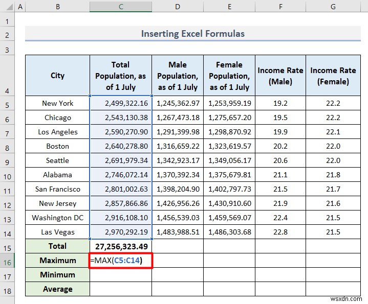 วิธีวิเคราะห์ข้อมูลประชากรใน Excel (5 วิธีที่จำเป็น)