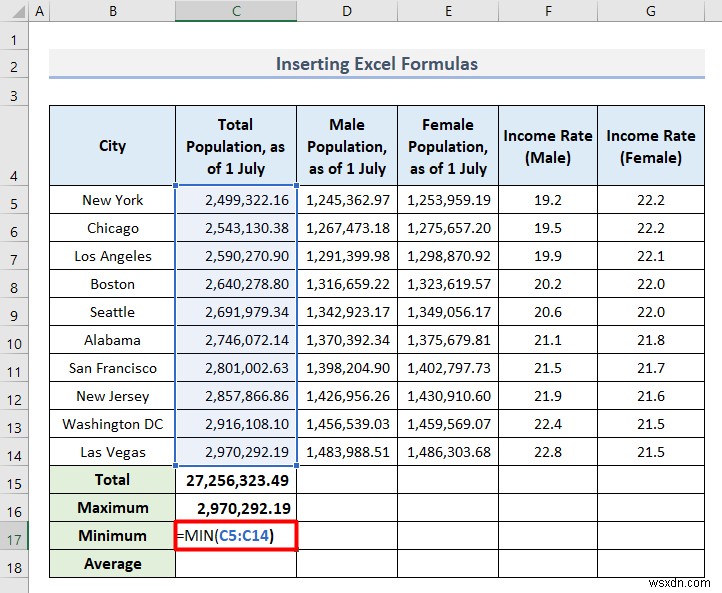 วิธีวิเคราะห์ข้อมูลประชากรใน Excel (5 วิธีที่จำเป็น)