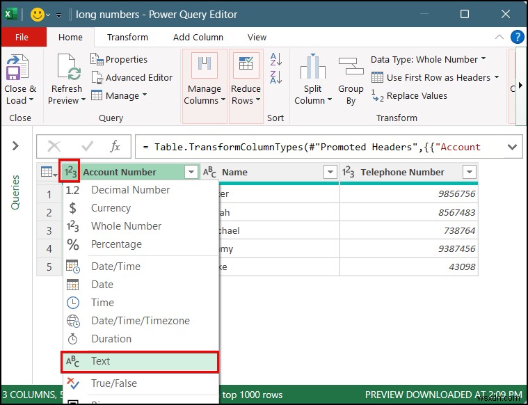 ไฟล์ CSV เปิดไม่ถูกต้องใน Excel (4 กรณีพร้อมโซลูชัน)