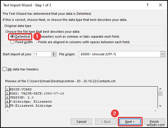 วิธีแก้ไขไฟล์ VCF ใน Excel (ด้วยขั้นตอนง่ายๆ)