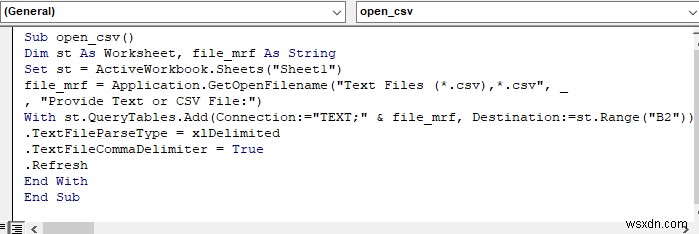 วิธีการเปิด CSV ด้วยตัวคั่นใน Excel (6 วิธีง่ายๆ)