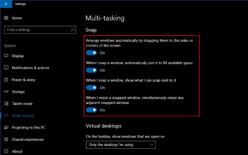 วิธีสแน็ปแอปไปที่หน้าจอใน Windows 10