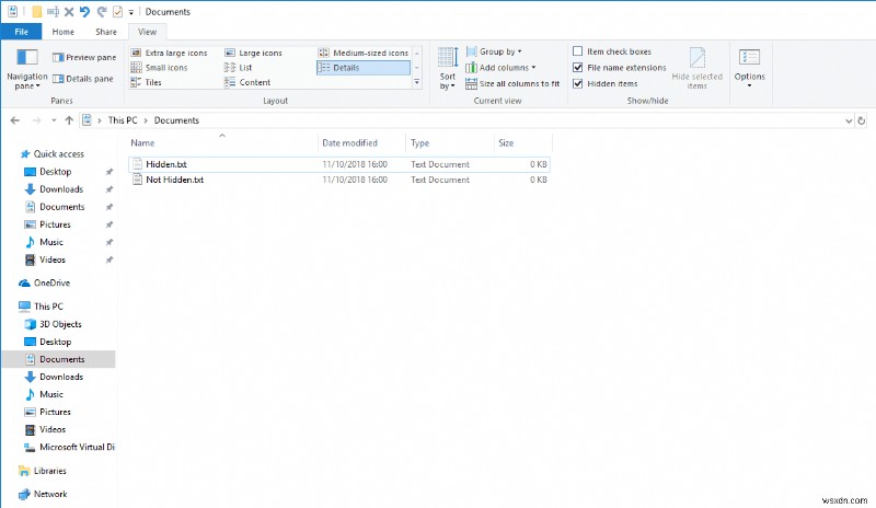 วิธีใช้:ทั้งหมดเกี่ยวกับไฟล์ที่ซ่อนอยู่ใน Windows 10 และวิธีเลิกซ่อนไฟล์เหล่านั้น 
