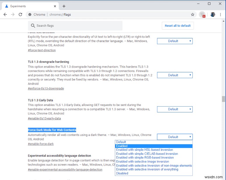 วิธีเปิดเว็บไซต์ทั้งหมดบน Google Chrome เป็นโหมดมืด