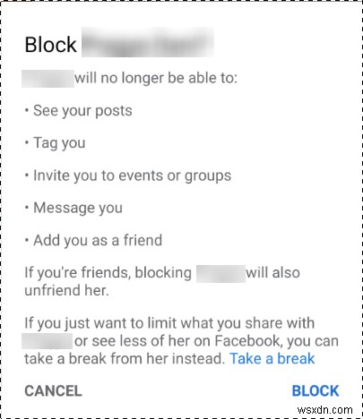 วิธีบล็อกบางคนบน Facebook โดยที่พวกเขาไม่รู้