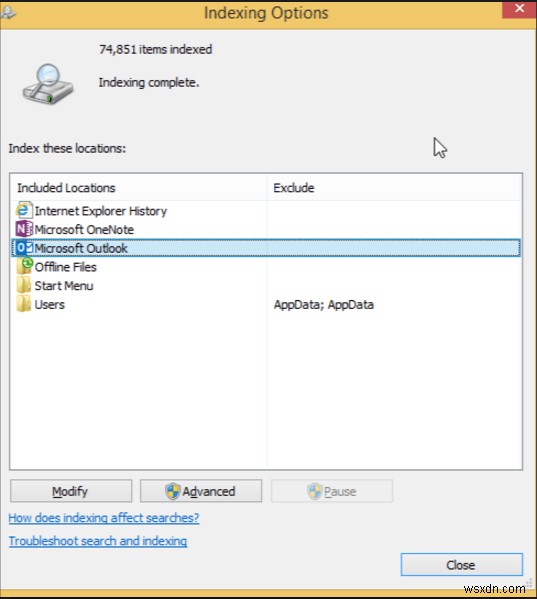 Cách khắc phục sự cố tìm kiếm trong Outlook