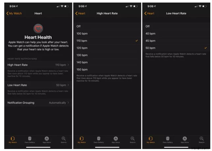 สิ่งที่จะได้รับจากการตรวจสอบอัตราการเต้นของหัวใจของ Apple Watch
