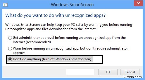 วิธีปิดตัวกรอง SmartScreen ใน Windows 10 หรือ 8