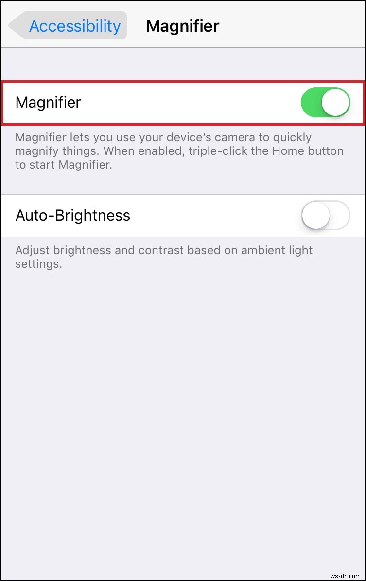 วิธีใช้แว่นขยายบน iPhone X