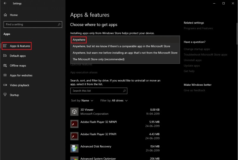 Các tính năng an toàn để vô hiệu hóa của Windows 10