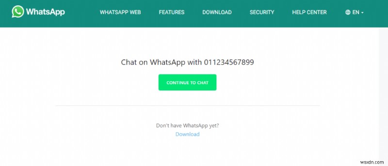 วิธีส่งข้อความถึงหมายเลขที่ไม่รู้จักผ่าน WhatsApp