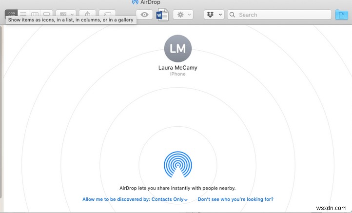 Cách sử dụng và bật AirDrop trên máy Mac