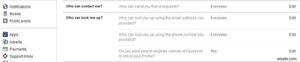 วิธีซ่อนบัญชี Facebook จากคนแปลกหน้า