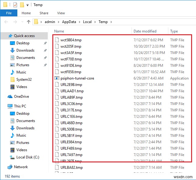ไฟล์ขยะหรือไฟล์ชั่วคราวต่างๆ ที่คุณสามารถพิจารณาลบได้