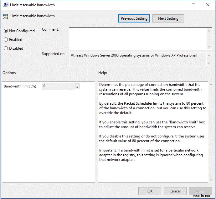 Các thủ thuật để tăng tốc độ băng thông rộng trong Windows