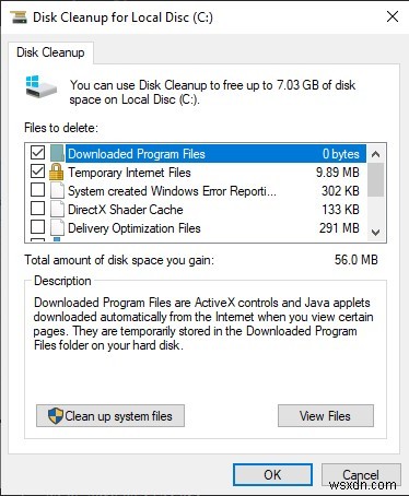 ไฟล์และโฟลเดอร์ที่ปลอดภัยในการลบเพื่อกู้คืนพื้นที่บน Windows