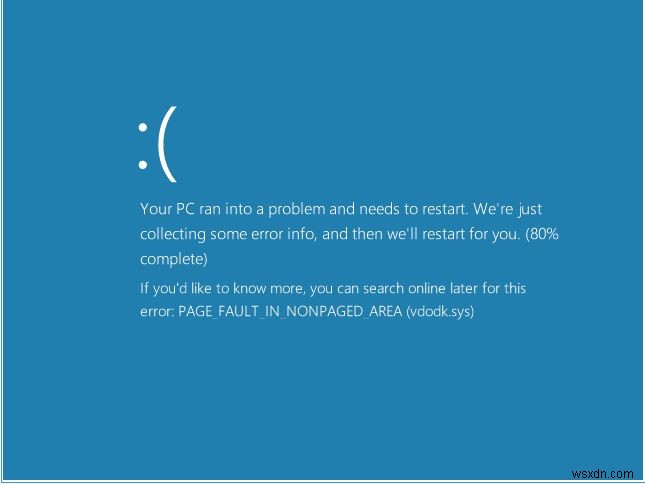 Page_Fault_In_Nonpaged_Area:Lỗi này là gì và cách khắc phục lỗi này