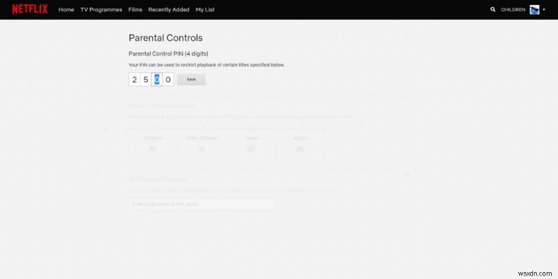 วิธีใช้การควบคุมโดยผู้ปกครองของ Netflix ในบัญชีของฉัน?