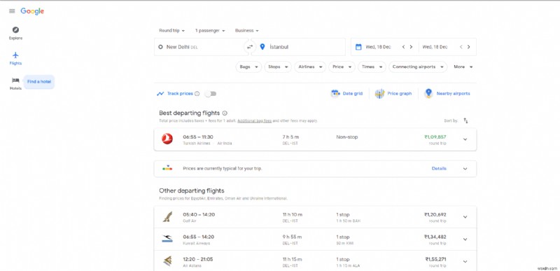 เครื่องมือค้นหาเที่ยวบินที่ดีที่สุดสำหรับการเดินทางที่ราบรื่นและประหยัดเงิน