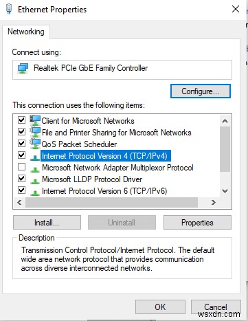 วิธีแก้ไขข้อผิดพลาด  โปรโตคอลเครือข่ายอย่างน้อยหนึ่งรายการหายไปในคอมพิวเตอร์เครื่องนี้ 