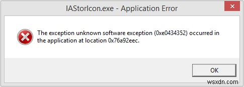 IAStorIcon.exe คืออะไร และวิธีแก้ไขข้อผิดพลาดของแอปพลิเคชัน IAStorIcon.exe