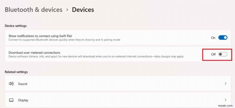 วิธีแก้ไขปัญหา  การตั้งค่าไม่สมบูรณ์เนื่องจากการเชื่อมต่อแบบมิเตอร์ 