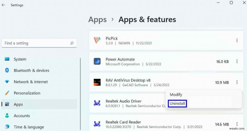 วิธีถอนการติดตั้ง RAV Antivirus บนพีซีของคุณ?