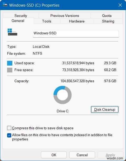 เครื่องมือและวิธีการล้างพื้นที่ดิสก์ใน Windows