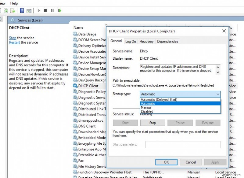 แก้ไขอีเทอร์เน็ตไม่มีข้อผิดพลาดในการกำหนดค่า IP ที่ถูกต้องใน Windows 10